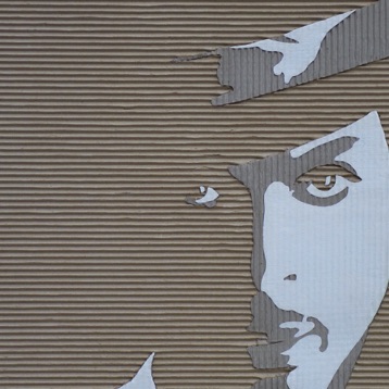 Prince 2016
acrylic, cardboard, wood, framed
50x50 cm